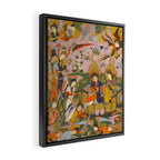 (Book of omens) Angels bow before Adam and Eve in Paradise Islamic Antique Art  Framed Canvas Print Gallery Image 2