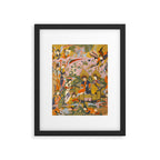 (Book of omens) Angels bow before Adam and Eve in Paradise Islamic Antique Art  Framed Art Print Gallery Image 5