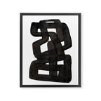 'Boulder' Mid Century Modern Fun Abstract Shapes  Framed Canvas Print Gallery Image 6
