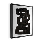 'Boulder' Mid Century Modern Fun Abstract Shapes  Framed Canvas Print Gallery Image 2