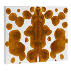 Brown Ocher Inkblot Pattern Canvas Print Gallery Image 12