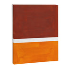 Burnt Sienna Yellow Ochre Rothko Minimalist Mid Century Abstract Color Field Squares Canvas Print Gallery Image 6