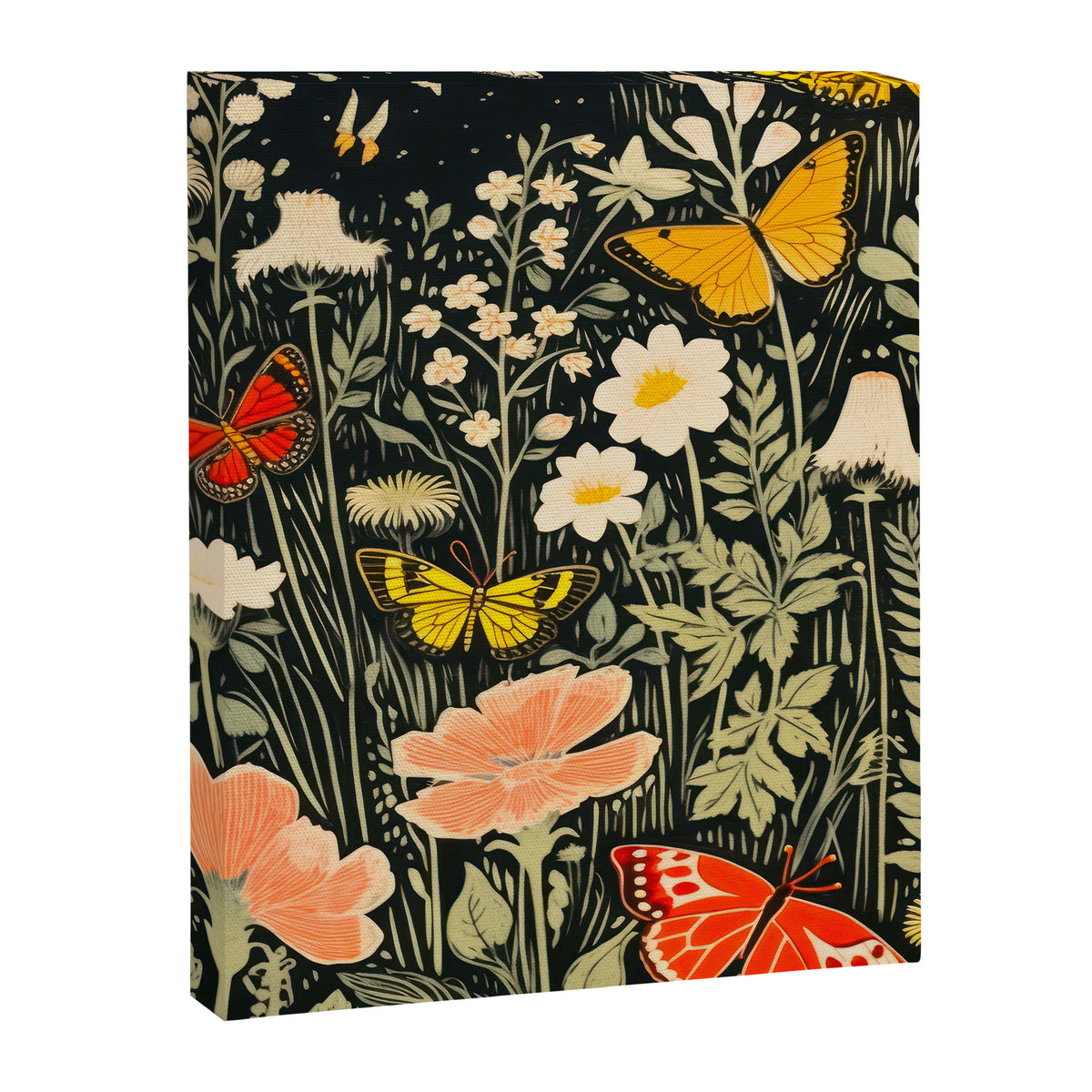 Butterfly Night Garden Canvas Print Gallery Image 6