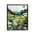 Butterfly Path Framed Canvas Print Gallery Image 6
