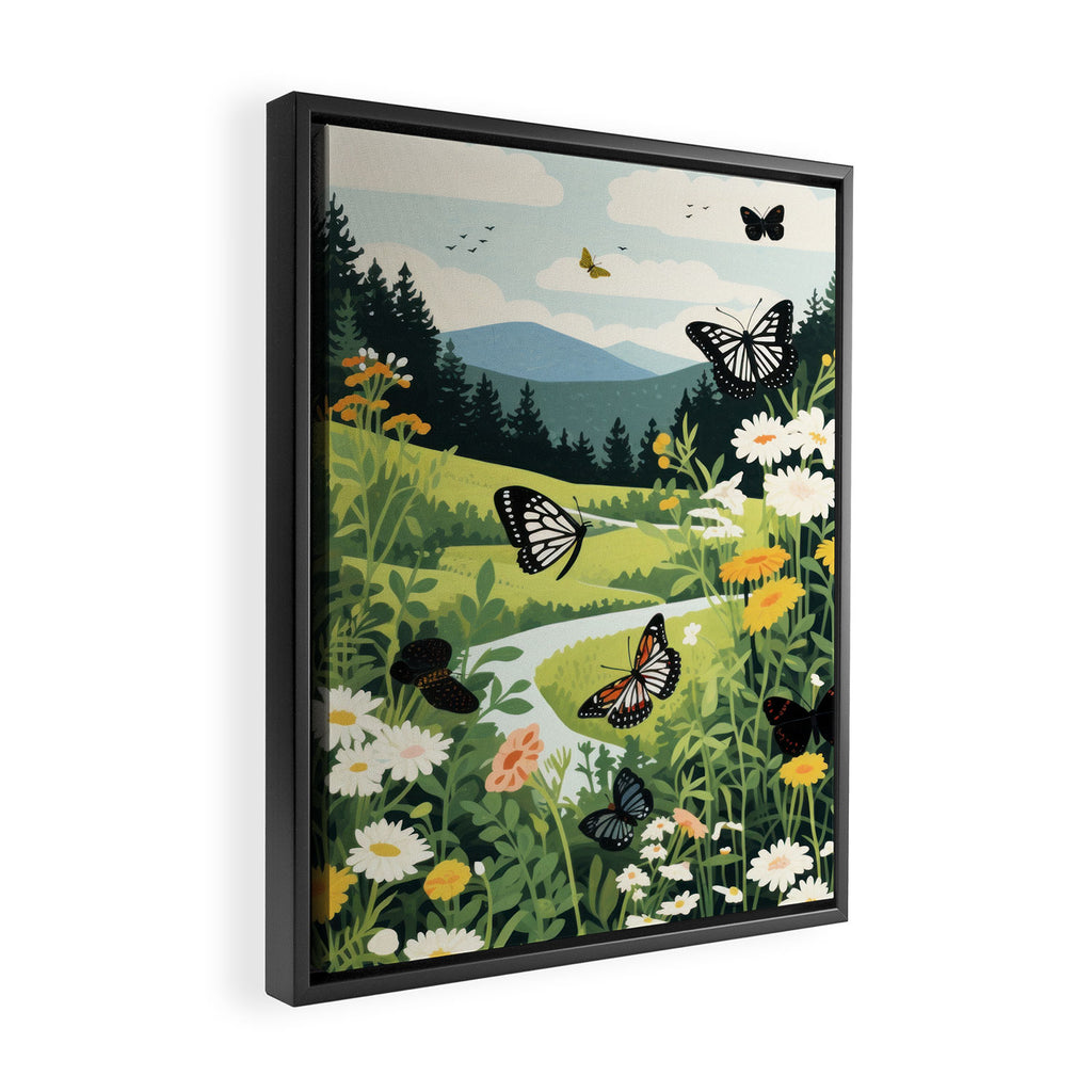 Butterfly Path Framed Canvas Print Gallery Image 2