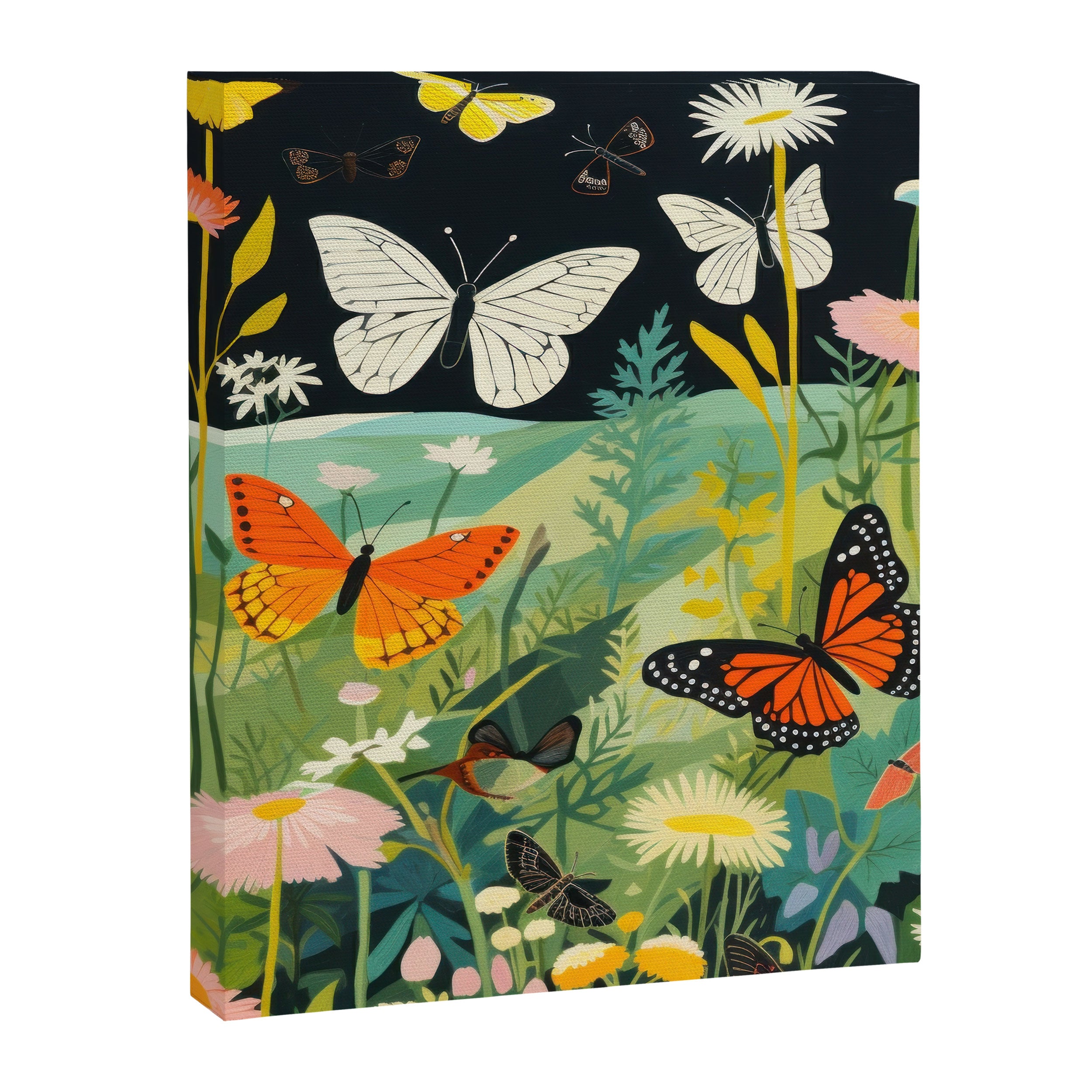 Butterfly Rolling Hills Paradise Canvas Print Gallery Image 6