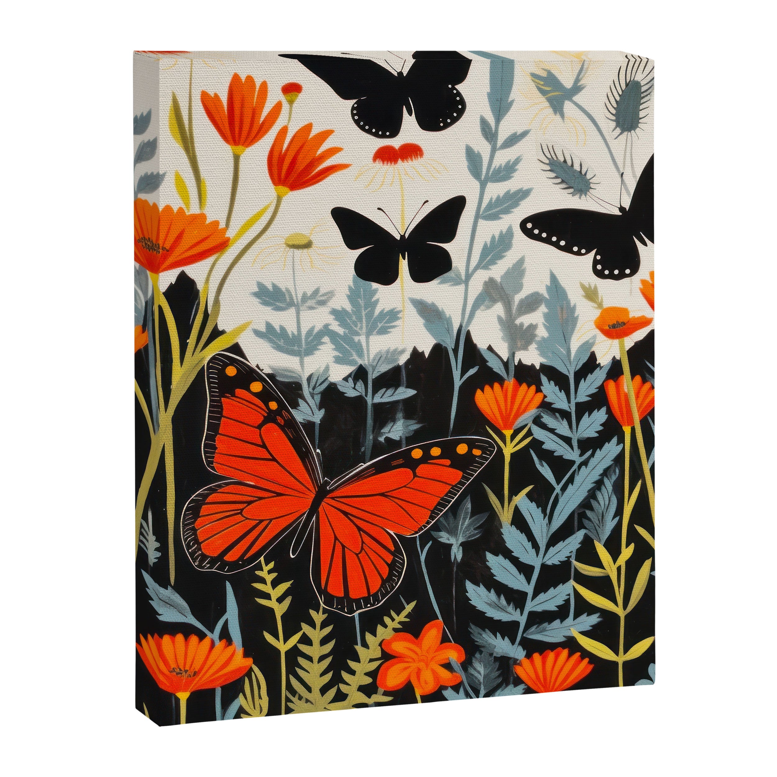 Butterfly Spring Garden Canvas Print Gallery Image 6