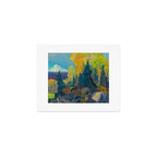 Canadian Landscape Franklin Carmichael Art Nouveau Post-Impressionism Autumn Hillside Art Print Gallery Image 1