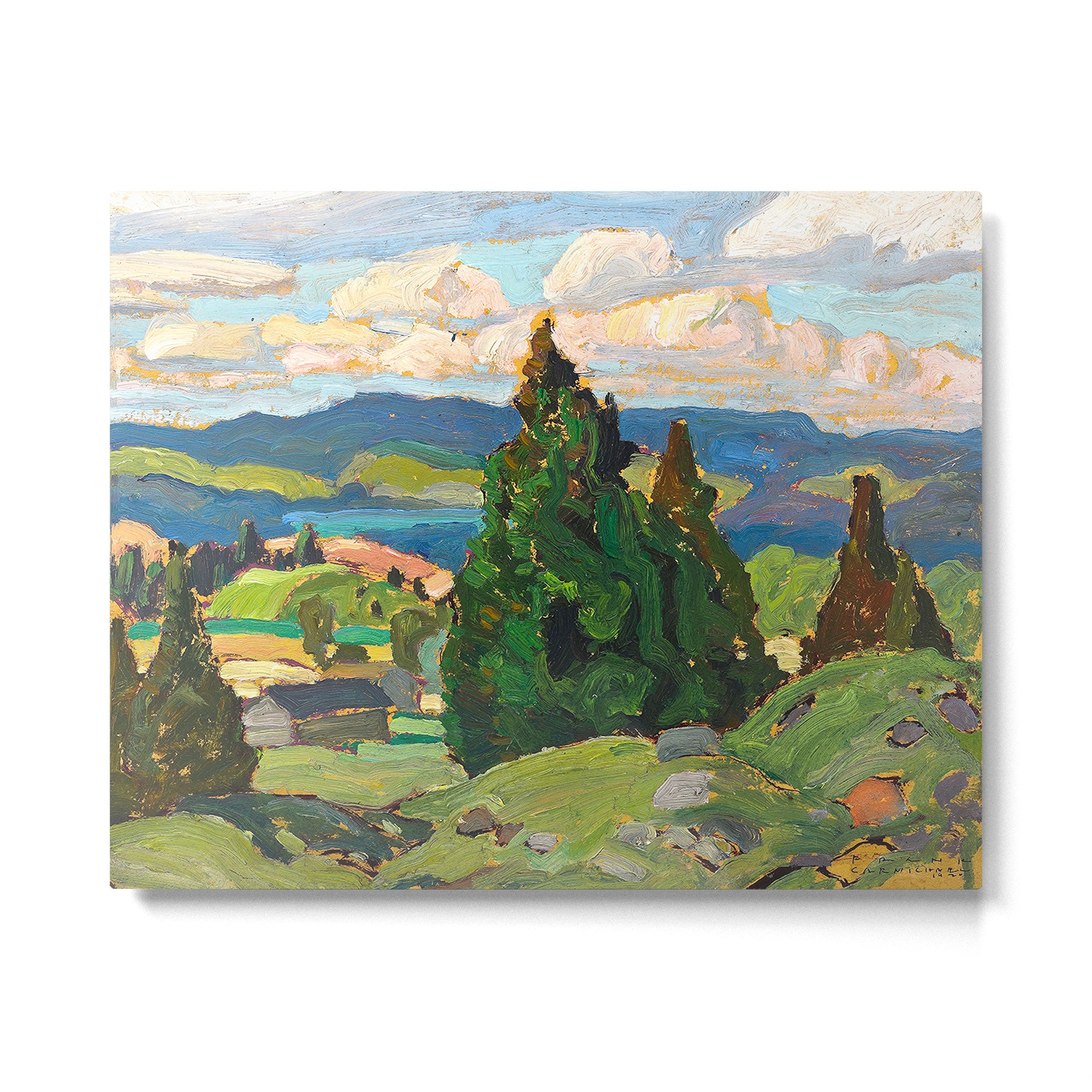 Canadian Landscape Franklin Carmichael Art Nouveau Post-Impressionism Metal Print Gallery Image 4