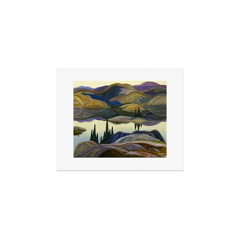 Canadian Landscape Franklin Carmichael Art Nouveau Post-Impressionism Mirror Lake Art Print Gallery Image 1