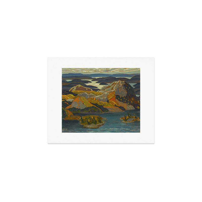 Canadian Landscape Oil Painting Franklin Carmichael Art Nouveau Post-Impressionism Grace Lake 1931 Art Print Gallery Image 1