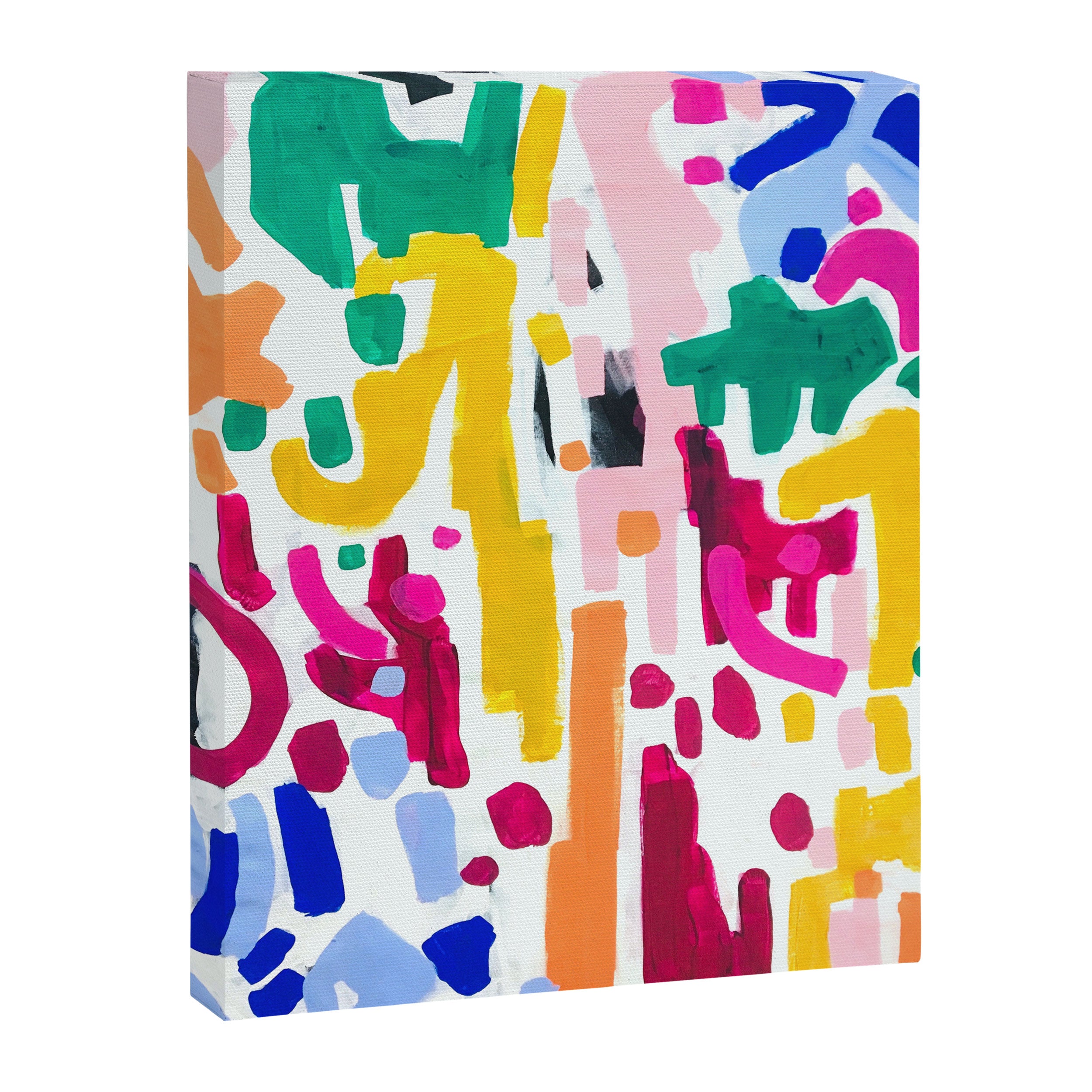 Candy In The Milky Way Galaxy Original Painting by Ejaaz Haniff Acrylic Painting Abstract Art Shapes Pattern Fun Colorful Shapes Canvas Print Gallery Image 6