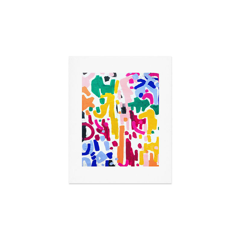 Candy In The Milky Way Galaxy Original Painting by Ejaaz Haniff Acrylic Painting Abstract Art Shapes Pattern Fun Colorful Shapes Art Print Gallery Image 1
