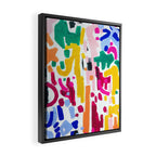 Candy In The Milky Way Galaxy Original Painting by Ejaaz Haniff Acrylic Painting Abstract Art Shapes Pattern Fun Colorful Shapes Framed Canvas Print Gallery Image 2