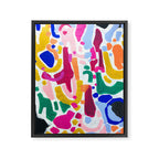 Candy In The Milky Way Galaxy 2 Original Painting by Ejaaz Haniff Acrylic Painting Abstract Art Shapes Pattern Fun Colorful Shapes Framed Canvas Print Gallery Image 6