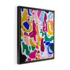 Candy In The Milky Way Galaxy 2 Original Painting by Ejaaz Haniff Acrylic Painting Abstract Art Shapes Pattern Fun Colorful Shapes Framed Canvas Print Gallery Image 2