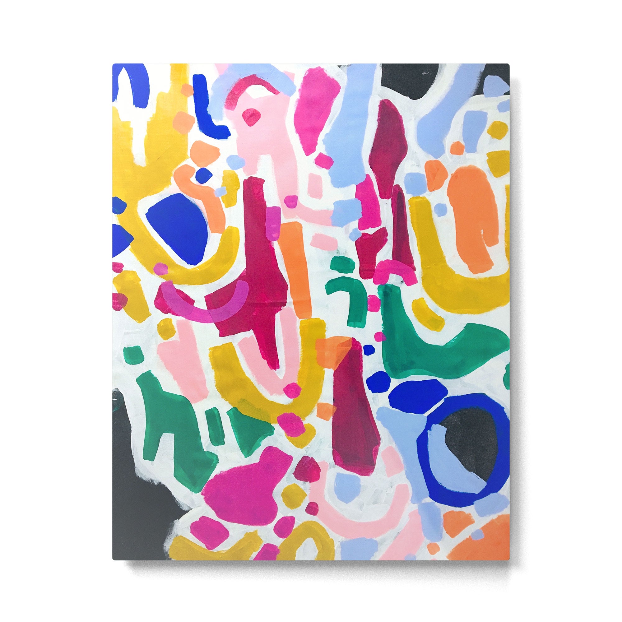 Candy In The Milky Way Galaxy 2 Original Painting by Ejaaz Haniff Acrylic Painting Abstract Art Shapes Pattern Fun Colorful Shapes Metal Print Gallery Image 4