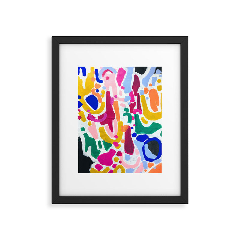 Candy In The Milky Way Galaxy 2 Original Painting by Ejaaz Haniff Acrylic Painting Abstract Art Shapes Pattern Fun Colorful Shapes Framed Art Print Gallery Image 5