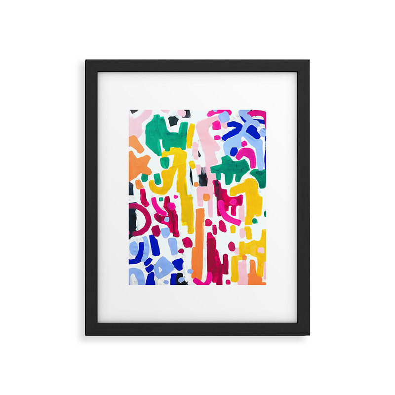 Candy In The Milky Way Galaxy Original Painting by Ejaaz Haniff Acrylic Painting Abstract Art Shapes Pattern Fun Colorful Shapes Framed Art Print Gallery Image 5