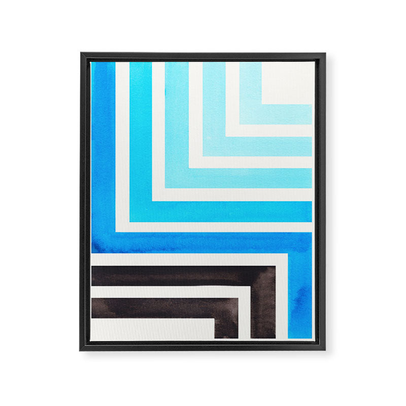 Cerulean Blue Framed Canvas Print Gallery Image 6
