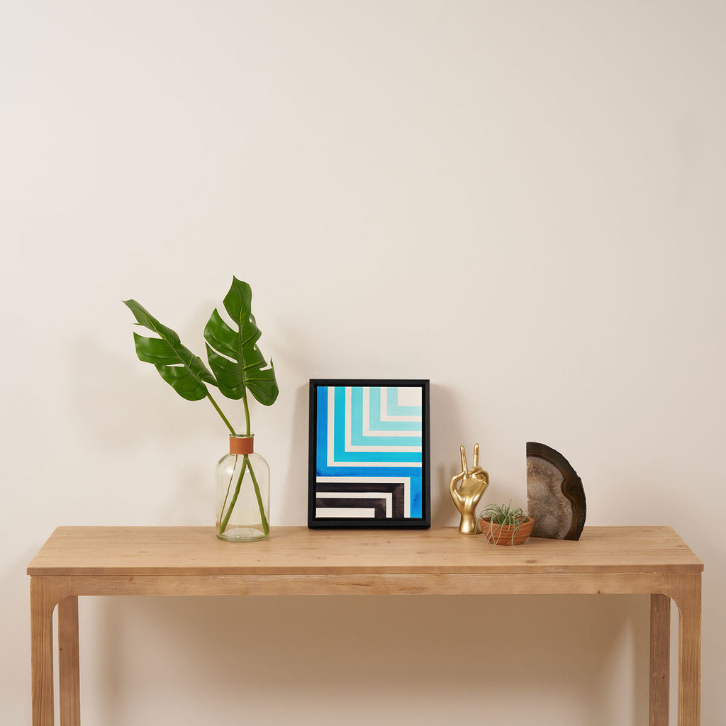 Cerulean Blue Framed Canvas Print Gallery Image 4
