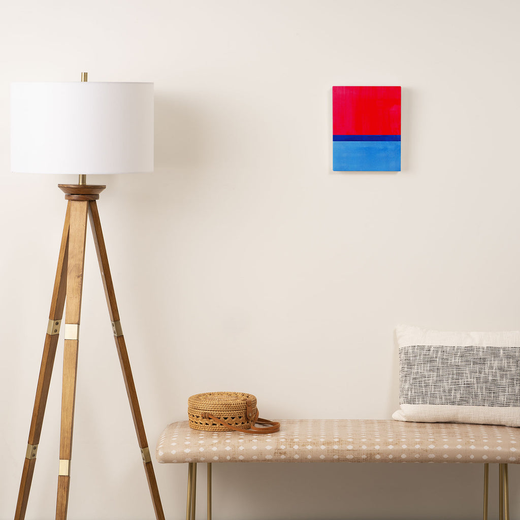Cerulean Blue Red  Canvas Print Gallery Image 2