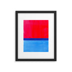 Cerulean Blue Red  Framed Art Print Gallery Image 5