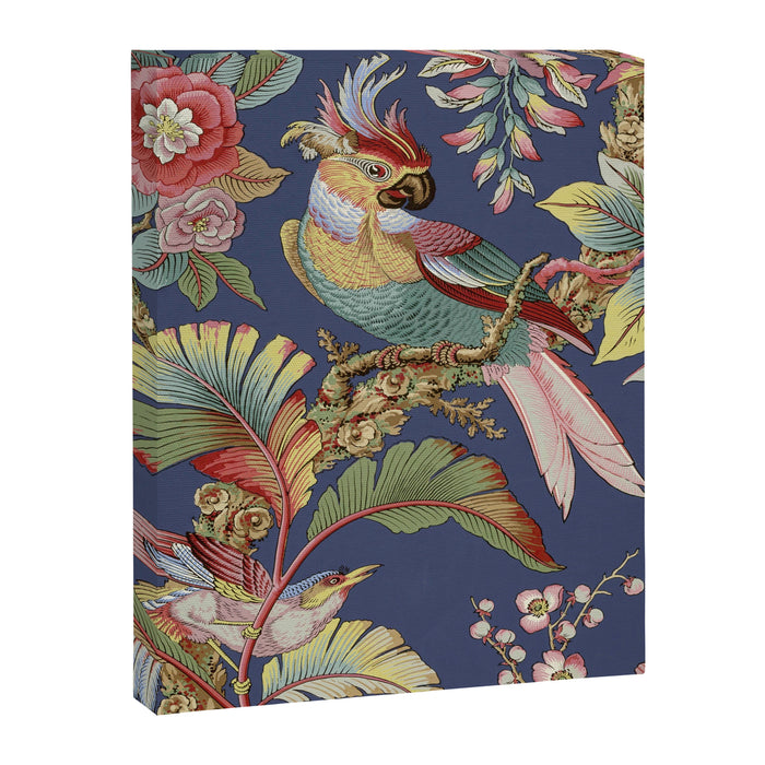 Classic Antique Floral Bird Pattern Canvas Print Gallery Image 1