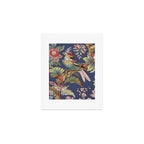 Classic Antique Floral Bird Pattern Art Print Gallery Image 1