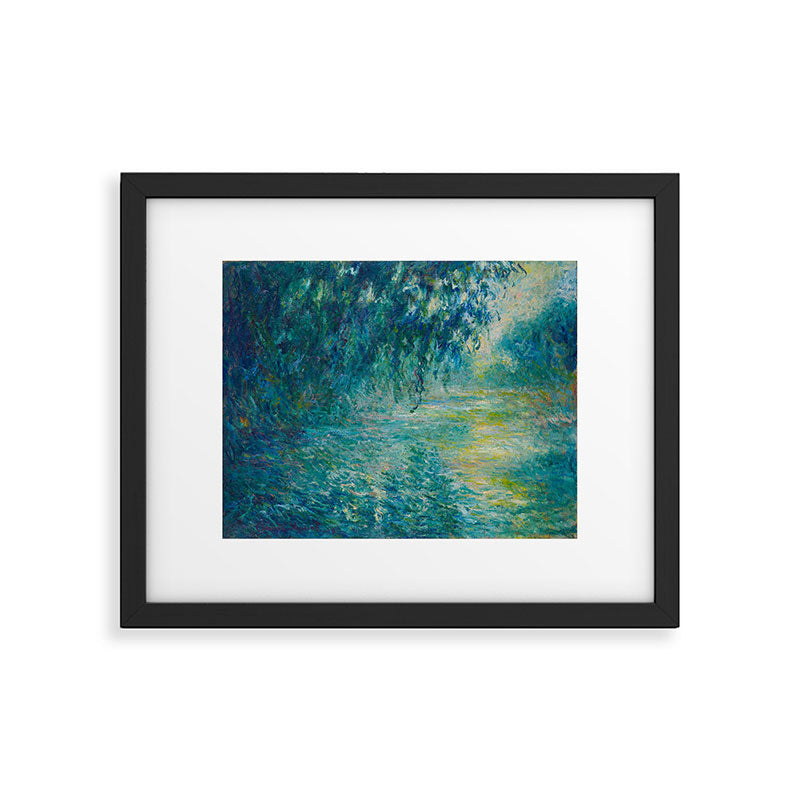Claude Monet Impressionist Landscape Oil Painting Morning on the Seine Framed Art Print Gallery Image 5