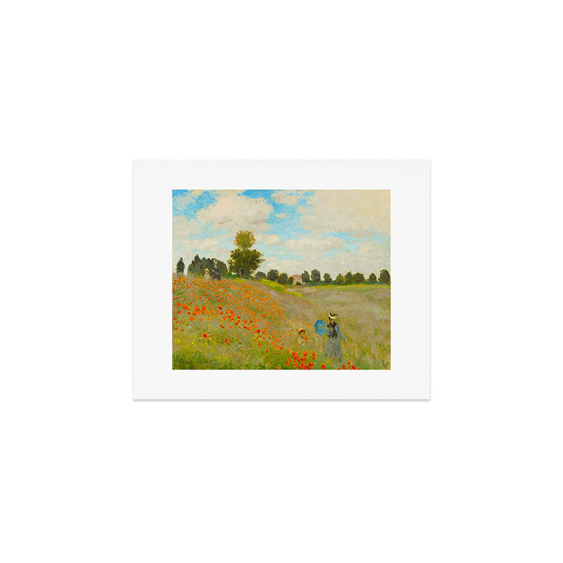 Claude Monet Impressionist Landscape Oil Painting Poppy Field Art Print Gallery Image 1