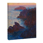 Claude Monet Impressionist Landscape Oil Painting Sunset At Sea Cliffs Ocean Cliff Landscape Canvas Print Gallery Image 6