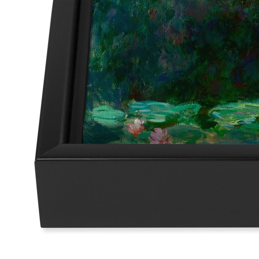 Claude Monet Impressionist Landscape Oil Painting Waterlilies Framed Canvas Print Gallery Image 3