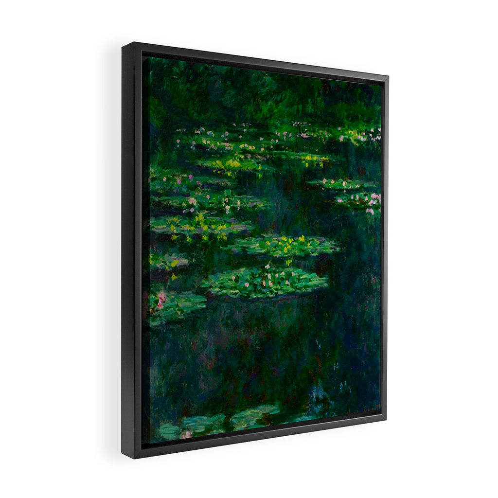 Claude Monet Impressionist Landscape Oil Painting Waterlilies Framed Canvas Print Gallery Image 2