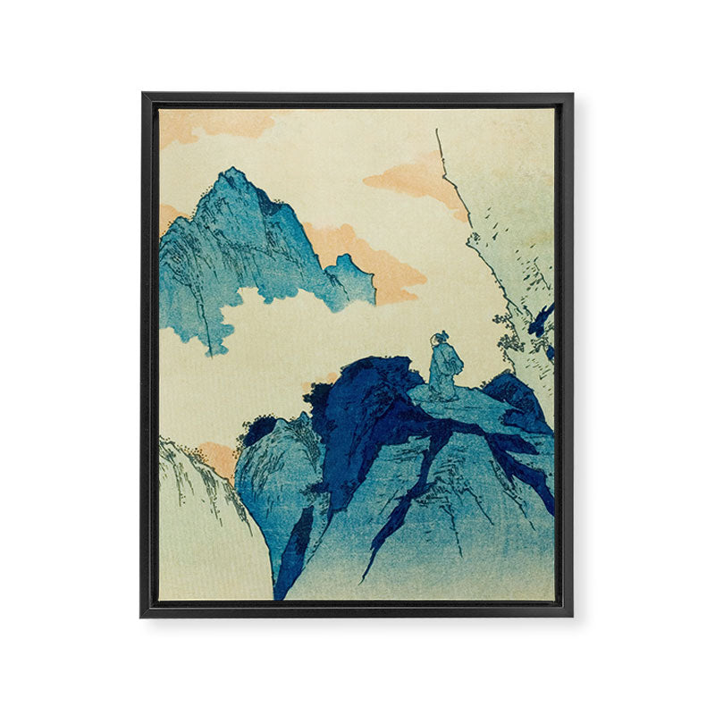 Climbing a mountain in Liuzhou Totoya Hokkei Japanese, 1780-1850  Framed Canvas Print Gallery Image 6