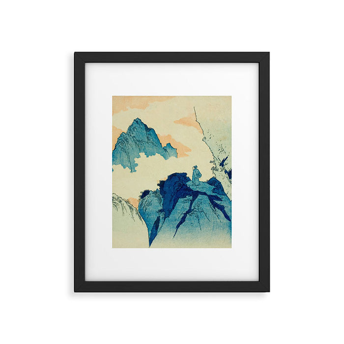 Climbing a mountain in Liuzhou Totoya Hokkei Japanese, 1780-1850  Framed Art Print Gallery Image 1