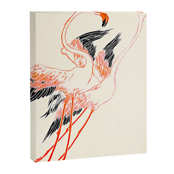 Cocorico cover 1900 Two Pink Flamingos Canvas Print Gallery Image 1