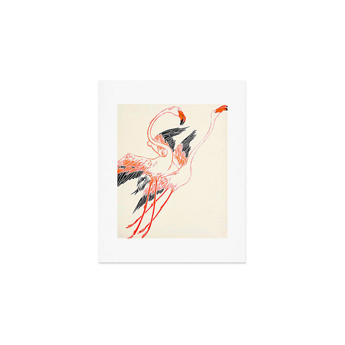Cocorico cover 1900 Two Pink Flamingos Art Print Gallery Image 1