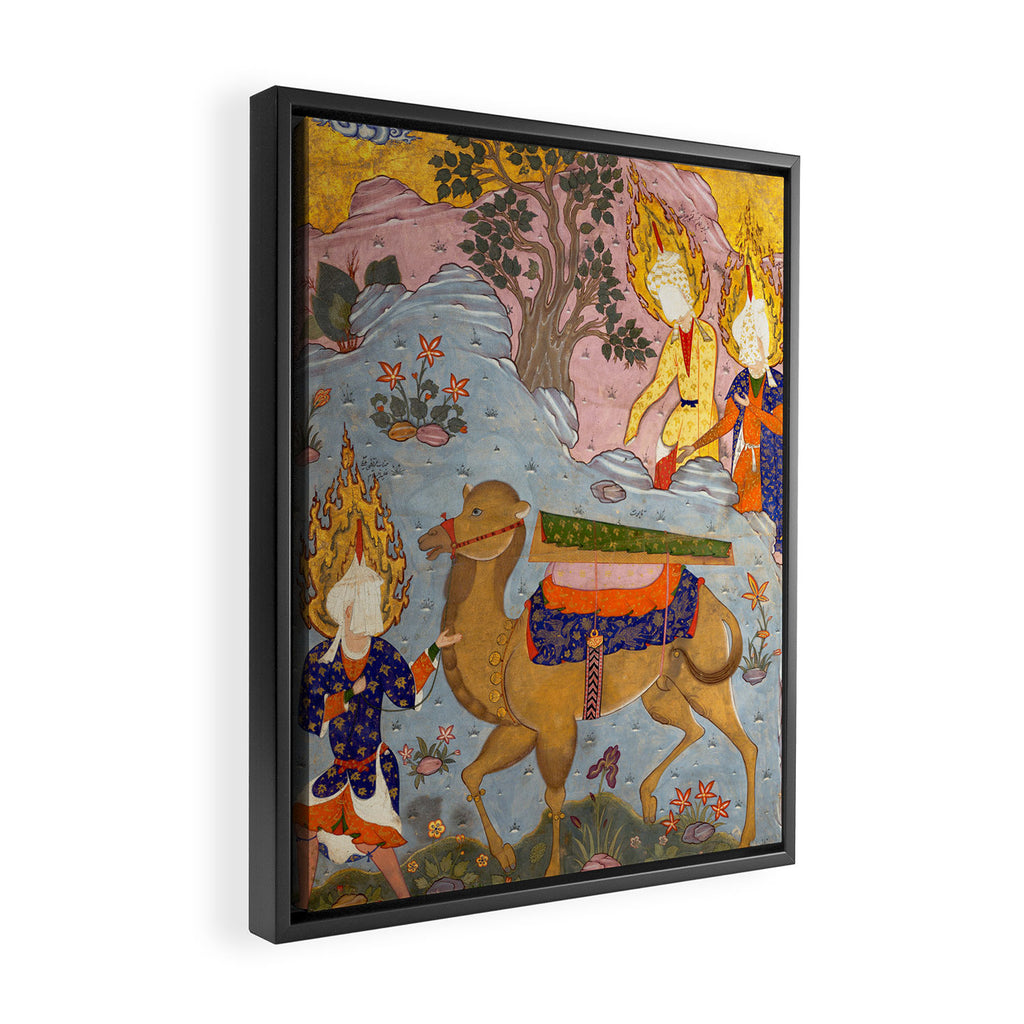 "Coffin of Imam 'Ali", Folio from a Falnama (The Book of Omens) of Ja'far al-Sadiq Framed Canvas Print Gallery Image 2