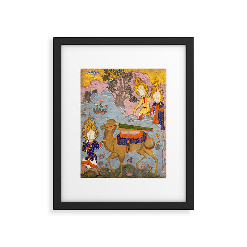 "Coffin of Imam 'Ali", Folio from a Falnama (The Book of Omens) of Ja'far al-Sadiq Framed Art Print Gallery Image 5