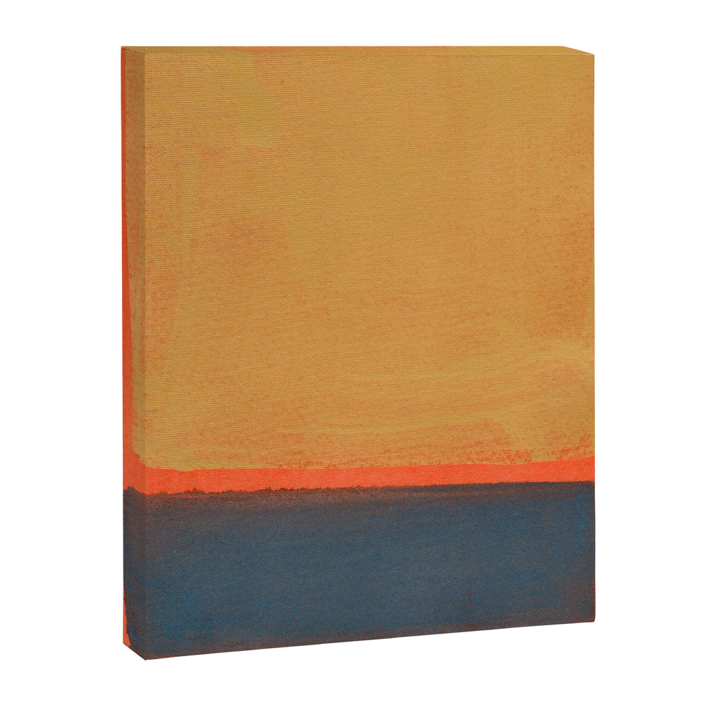 Colourful Field Lemon Slate Blue Canvas Print Gallery Image 6