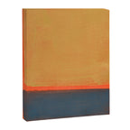 Colourful Field Lemon Slate Blue Canvas Print Gallery Image 6