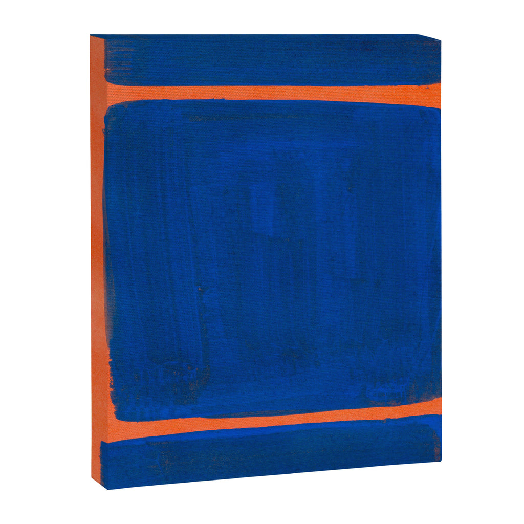 Colourful Field Orange And Blue Canvas Print Gallery Image 6