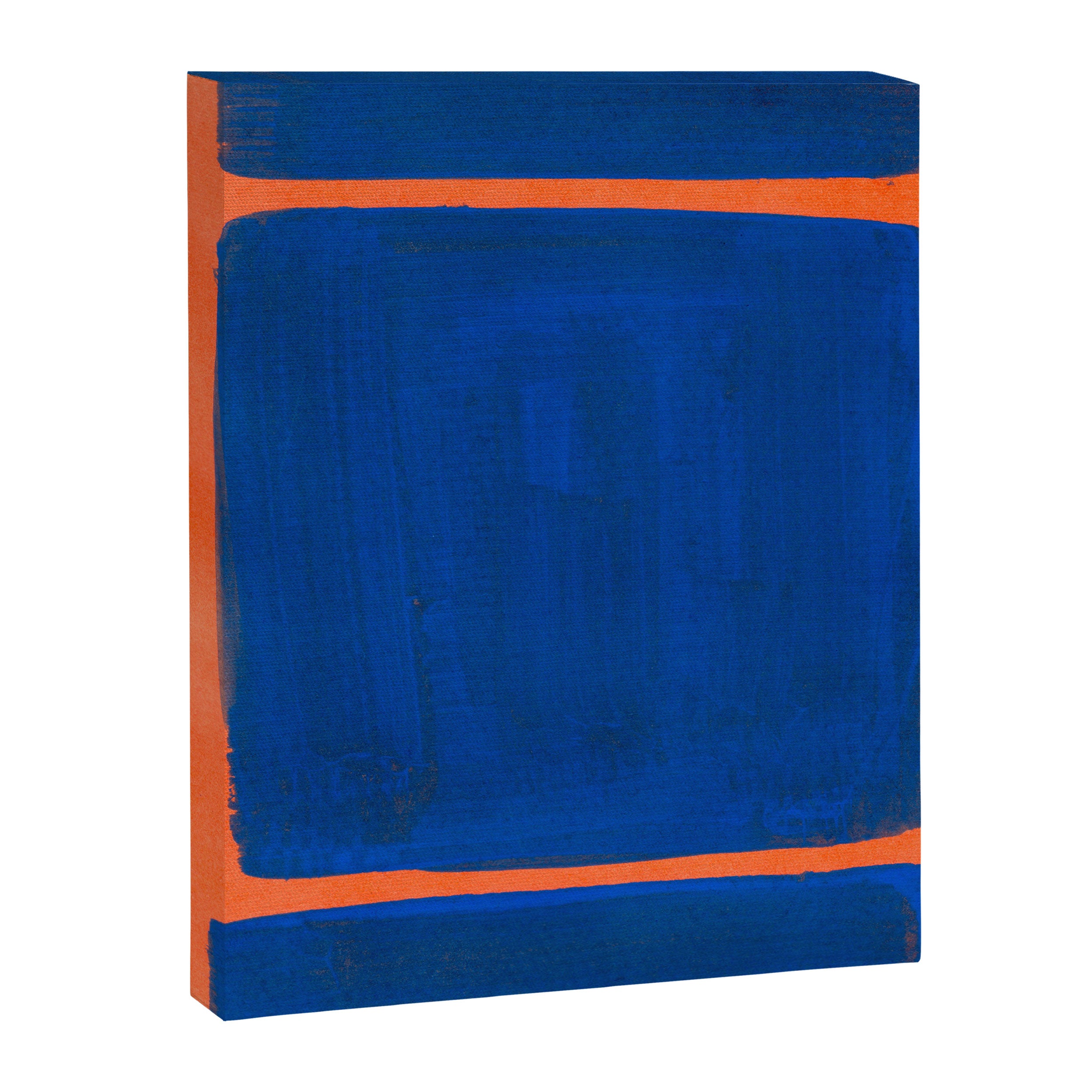 Colourful Field Orange And Blue Canvas Print Gallery Image 6