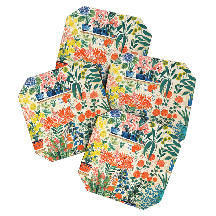 Colourful Flower Nursery Coaster Gallery Image 1