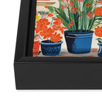 Colourful Flower Nursery Framed Canvas Print Gallery Image 3