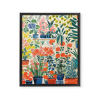Colourful Flower Nursery Framed Canvas Print Gallery Image 6