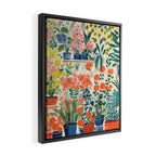 Colourful Flower Nursery Framed Canvas Print Gallery Image 2