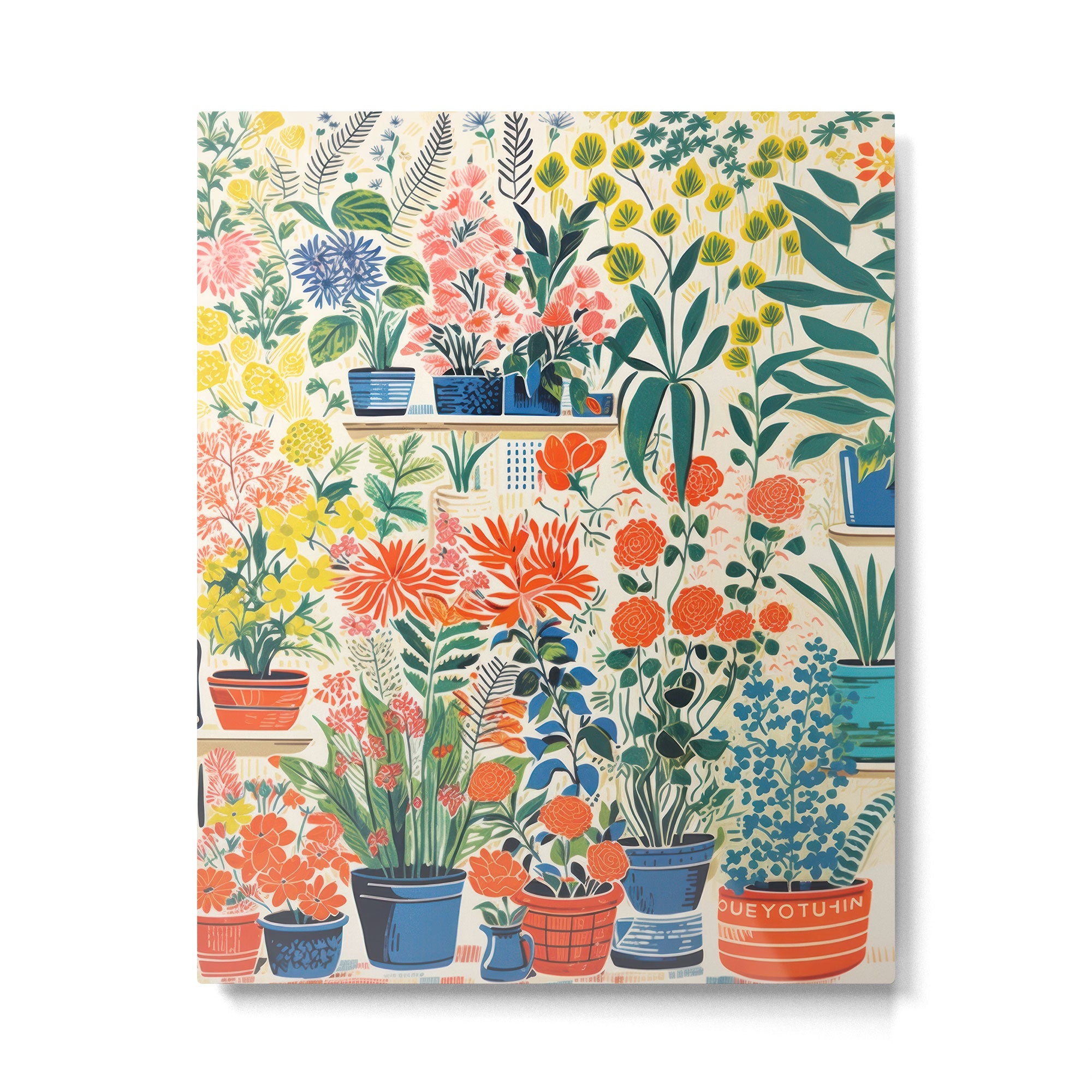 Colourful Flower Nursery Metal Print Gallery Image 4