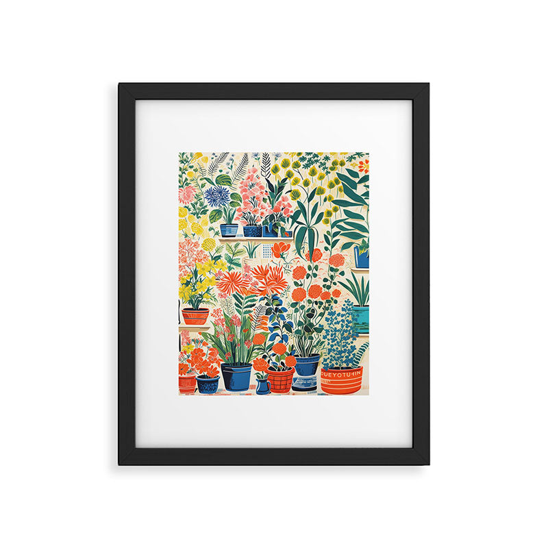 Colourful Flower Nursery Framed Art Print Gallery Image 5